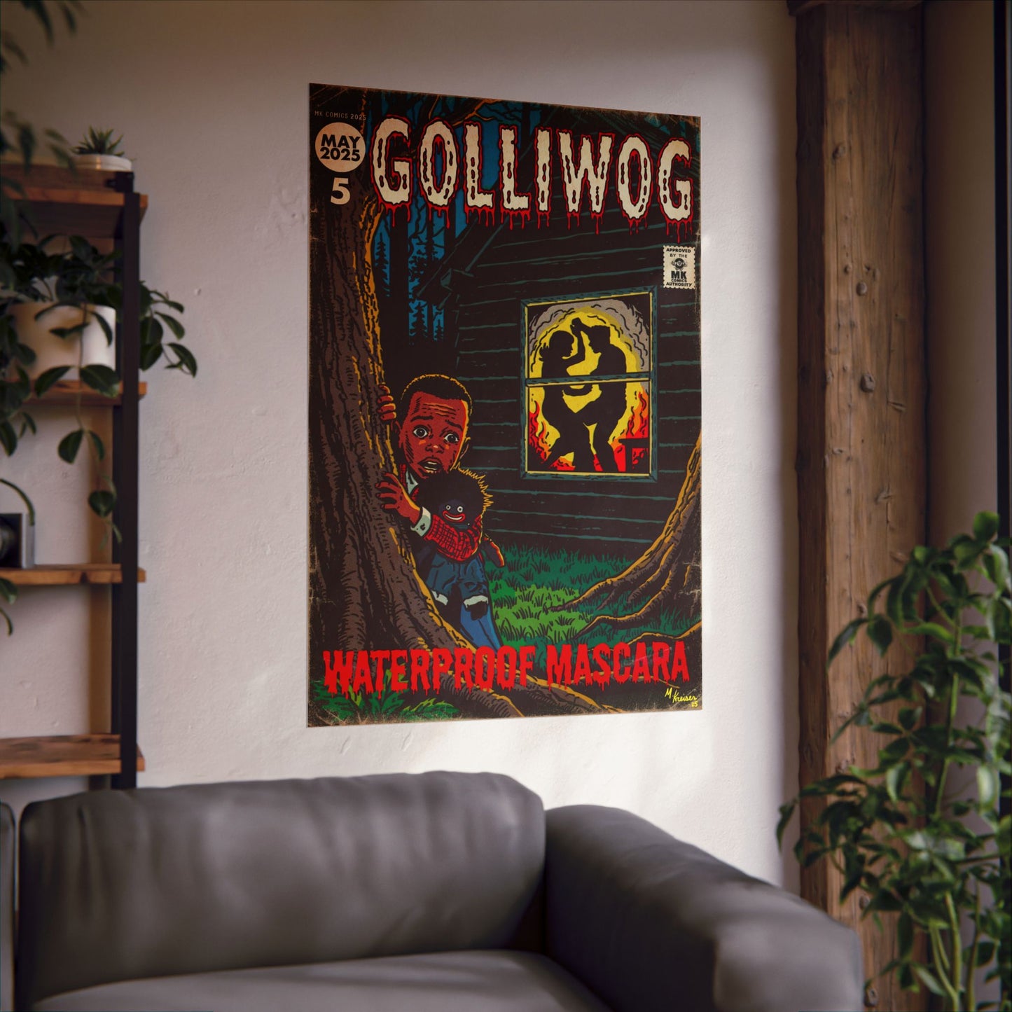 Waterproof Mascara - Golliwog - Matte Vertical Posters