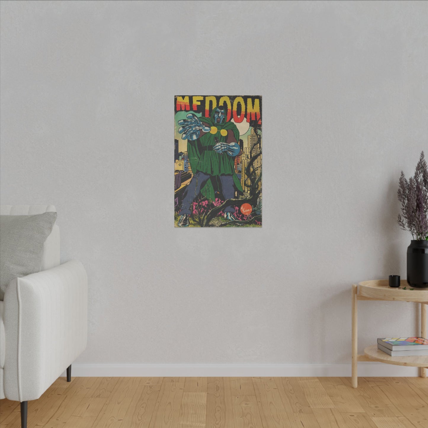 MF DOOM - Hip Hop Comics - Matte Canvas, Stretched