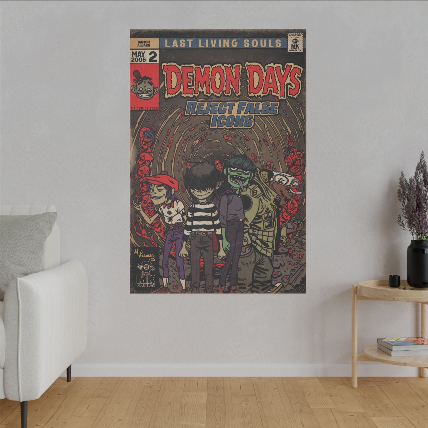 Demon Days - Matte Canvas, Stretched, 0.75" (Multi-Size)
