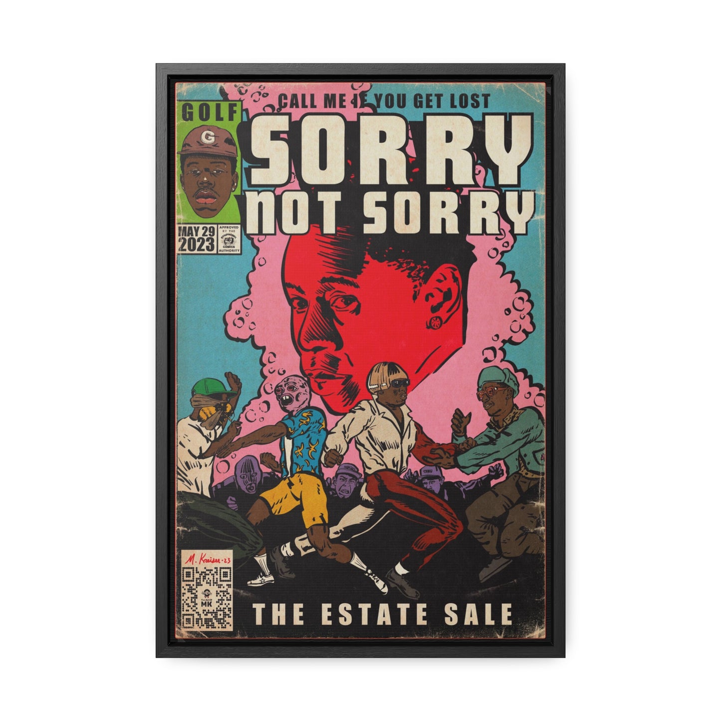 Tyler, The Creator - Sorry Not Sorry - Gallery Canvas Wraps, Vertical Frame