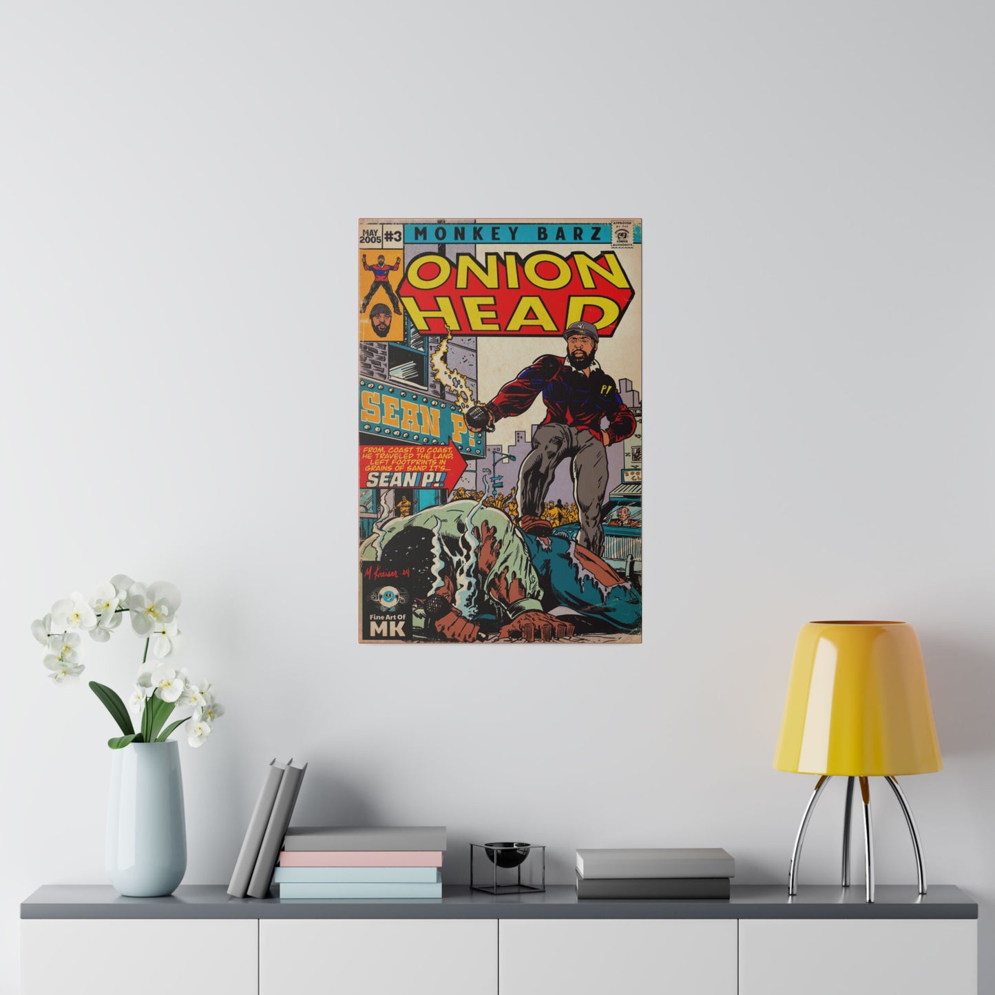 Onion Head - Matte Canvas, Stretched, 0.75"