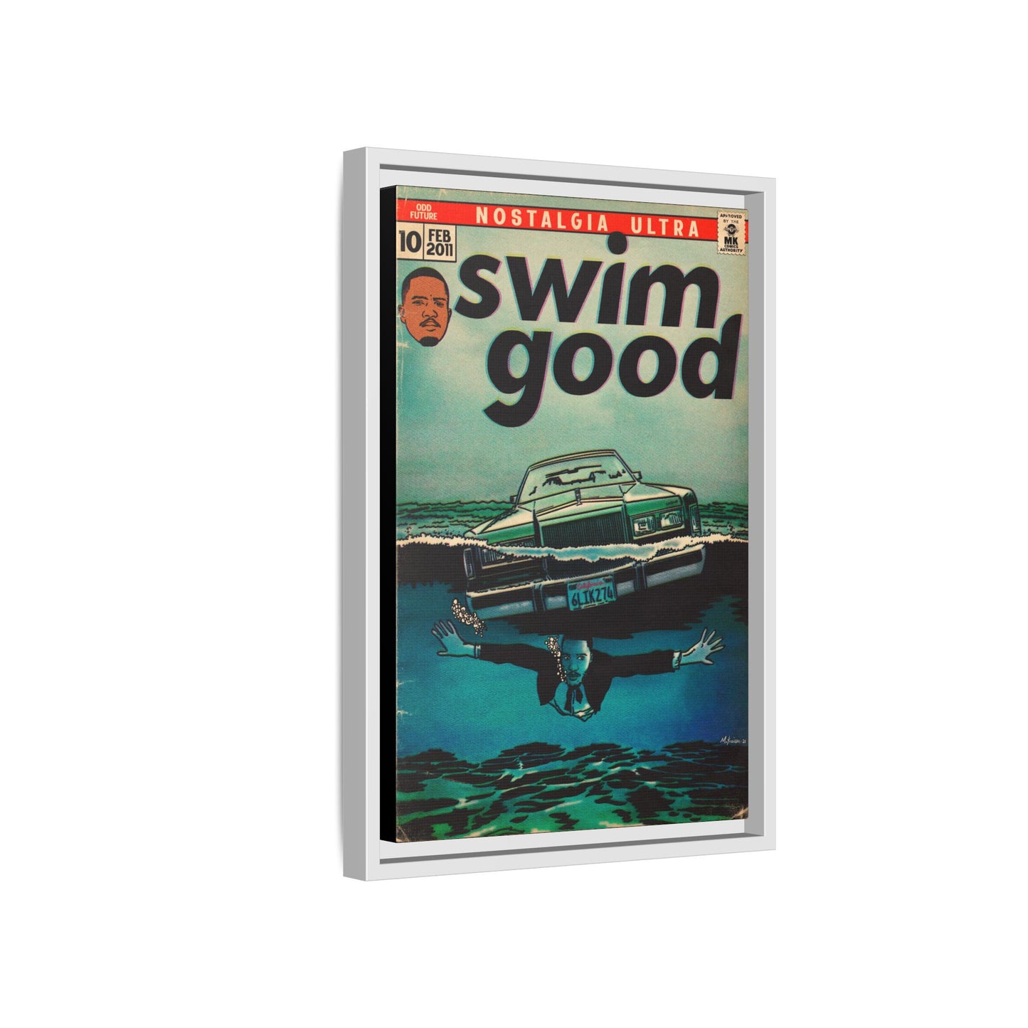 Swim Good - Matte Canvas, Framed (Multi-color)