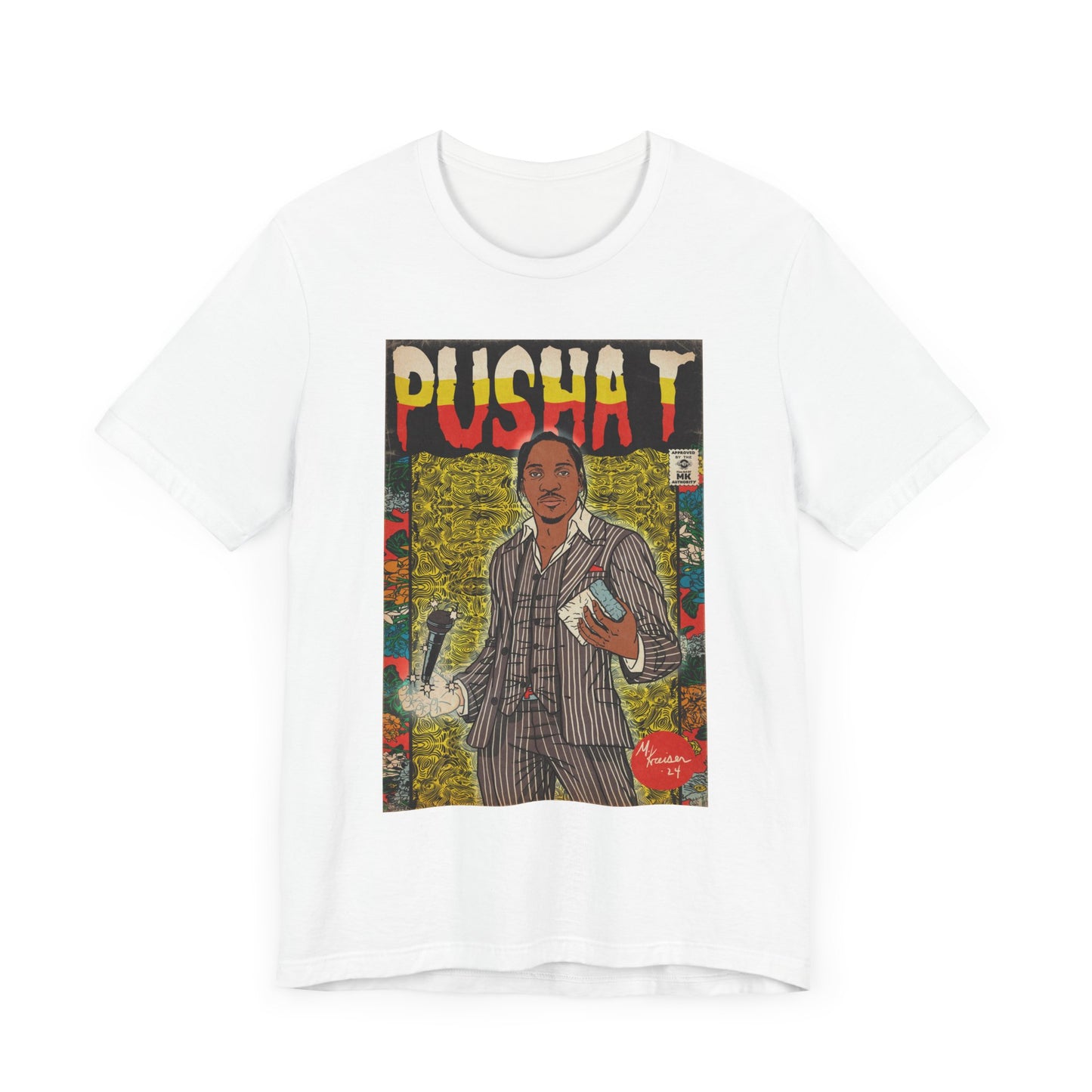 Pusha T - Comic Book Art - Unisex Jersey Short Sleeve Tee