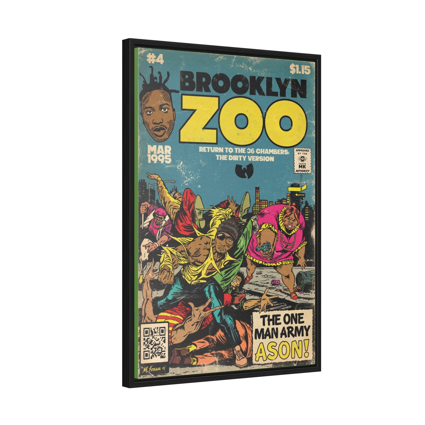Ol’ Dirty Bastard - Brooklyn Zoo - Gallery Canvas Wraps, Vertical Frame