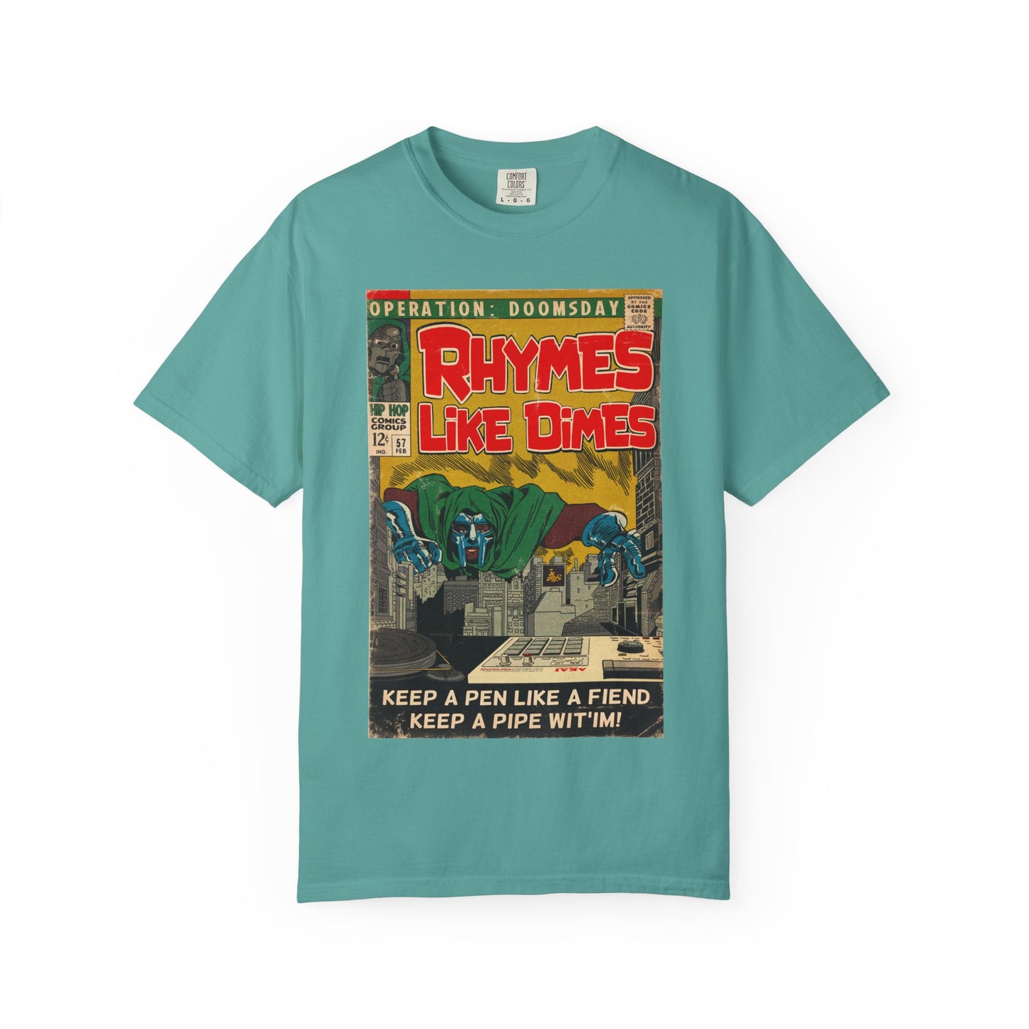 MF DOOM - Rhymes Like Dimes - Unisex Comfort Colors T-shirt