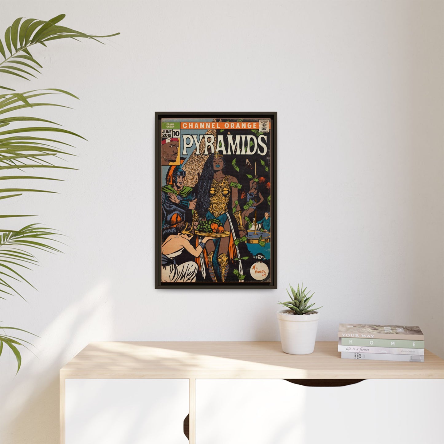 Frank Ocean - Pyramids - Gallery Canvas Wraps, Vertical Frame