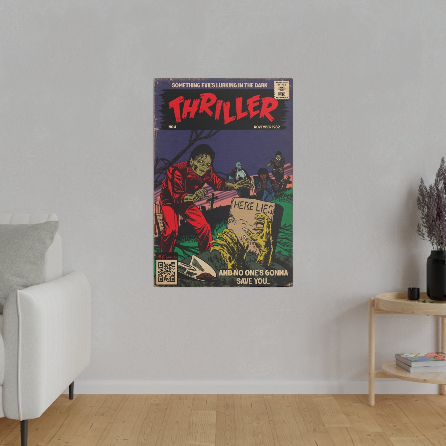 Michael Jackson - Thriller - Matte Canvas, Stretched, 0.75"