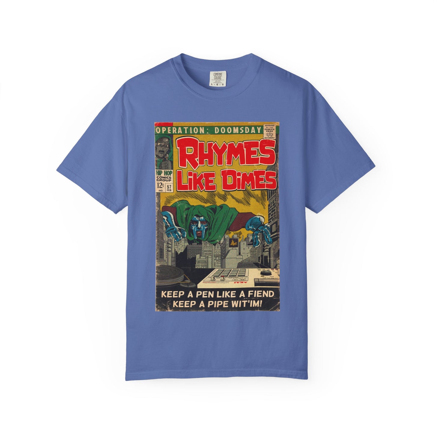 MF DOOM - Rhymes Like Dimes - Unisex Comfort Colors T-shirt