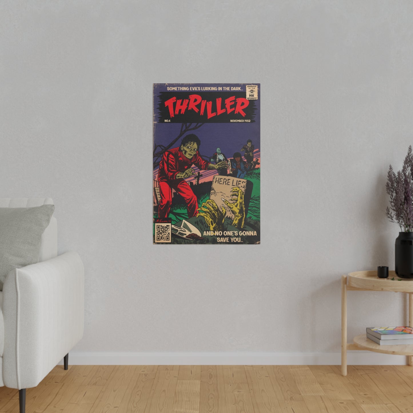 Michael Jackson - Thriller - Matte Canvas, Stretched, 0.75"