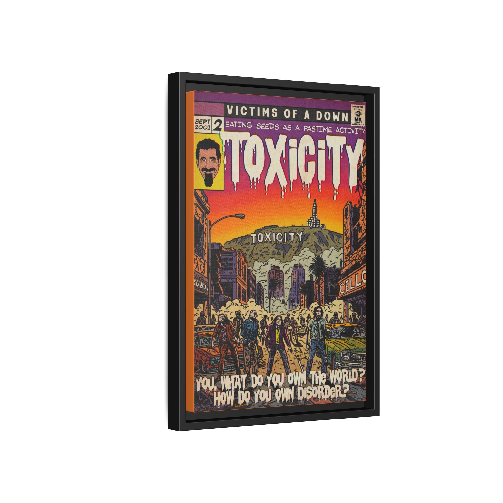 Toxicity - Matte Canvas, Framed (Multi-color)