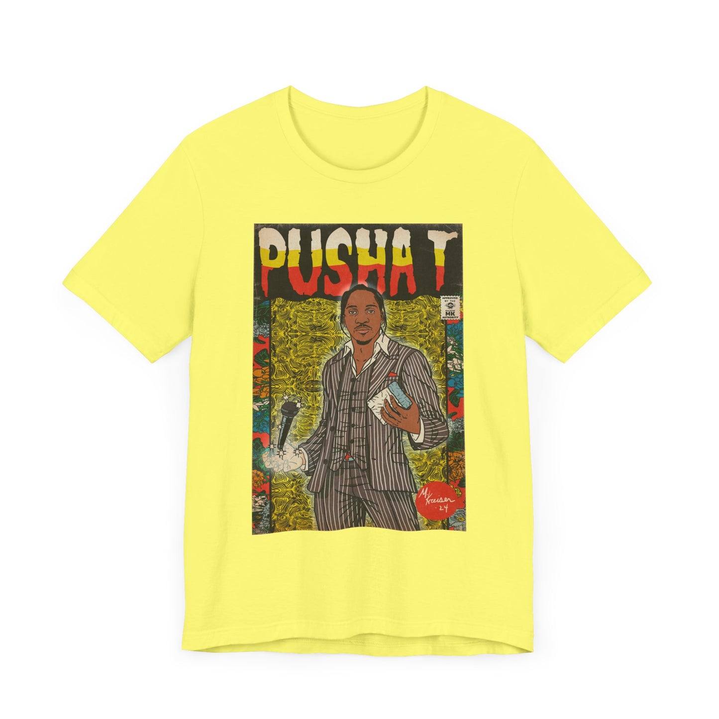 Pusha T - Comic Book Art - Unisex Jersey Short Sleeve Tee