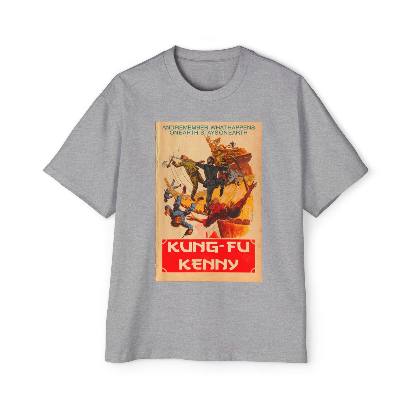 Kung-Fu Kenny - Men's Heavy Oversized Tee