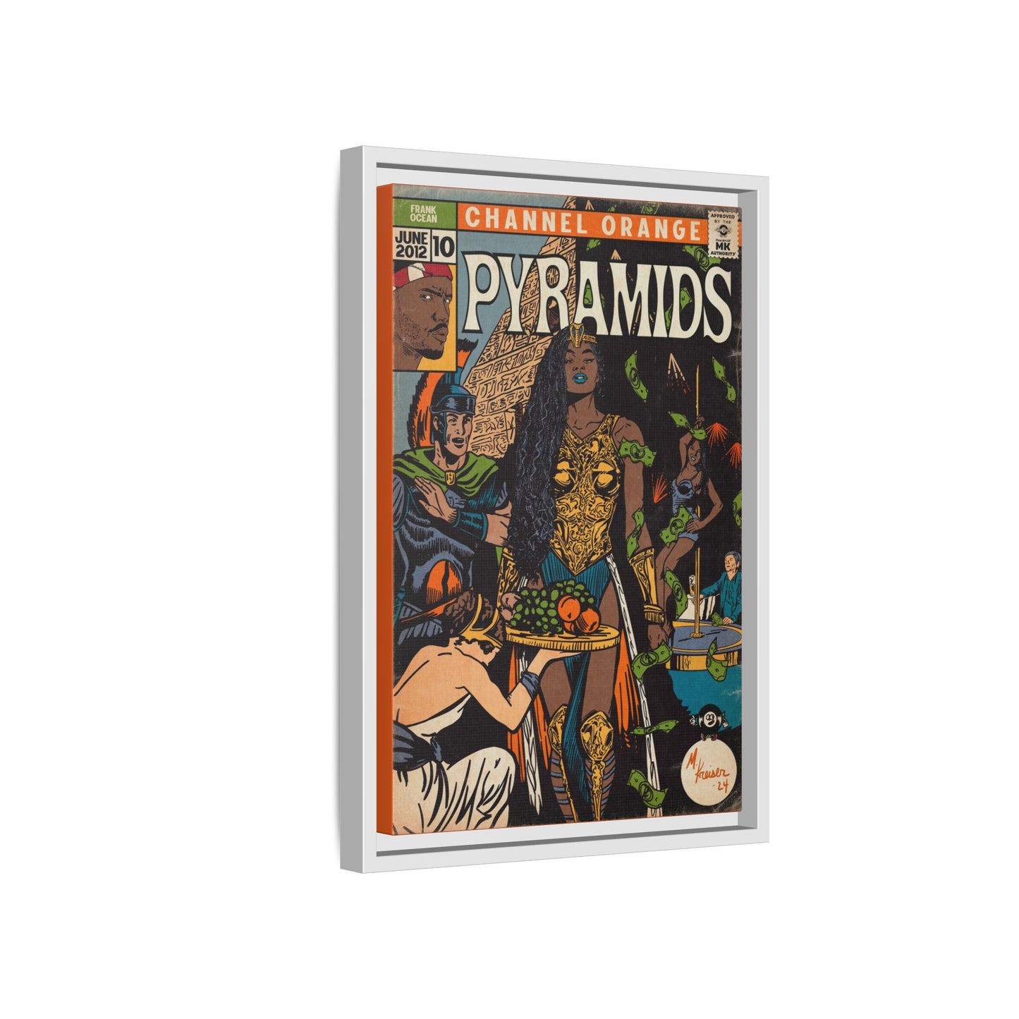 Frank Ocean - Pyramids - Gallery Canvas Wraps, Vertical Frame