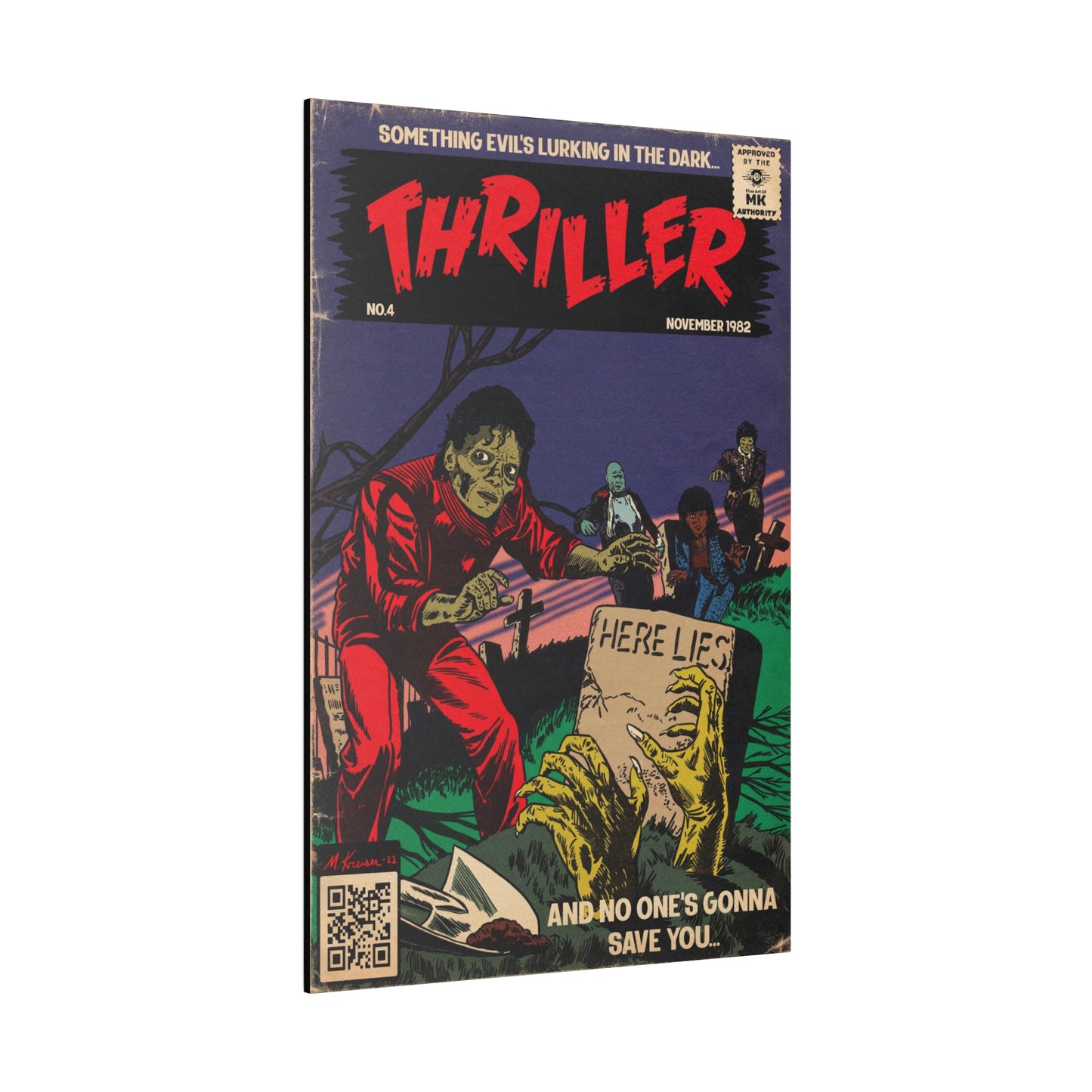 Michael Jackson - Thriller - Matte Canvas, Stretched, 0.75"