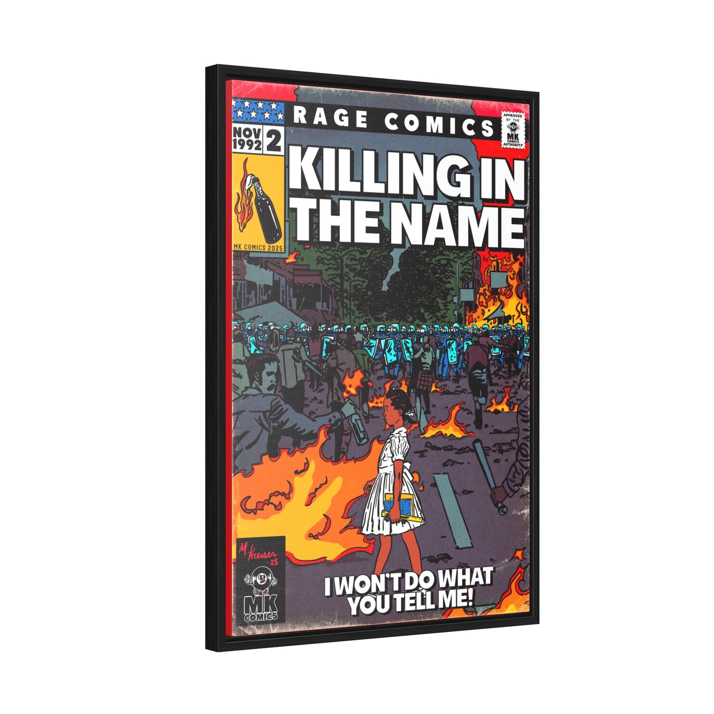 Rage - Killing In the Name - Gallery Canvas Wraps, Vertical Frame