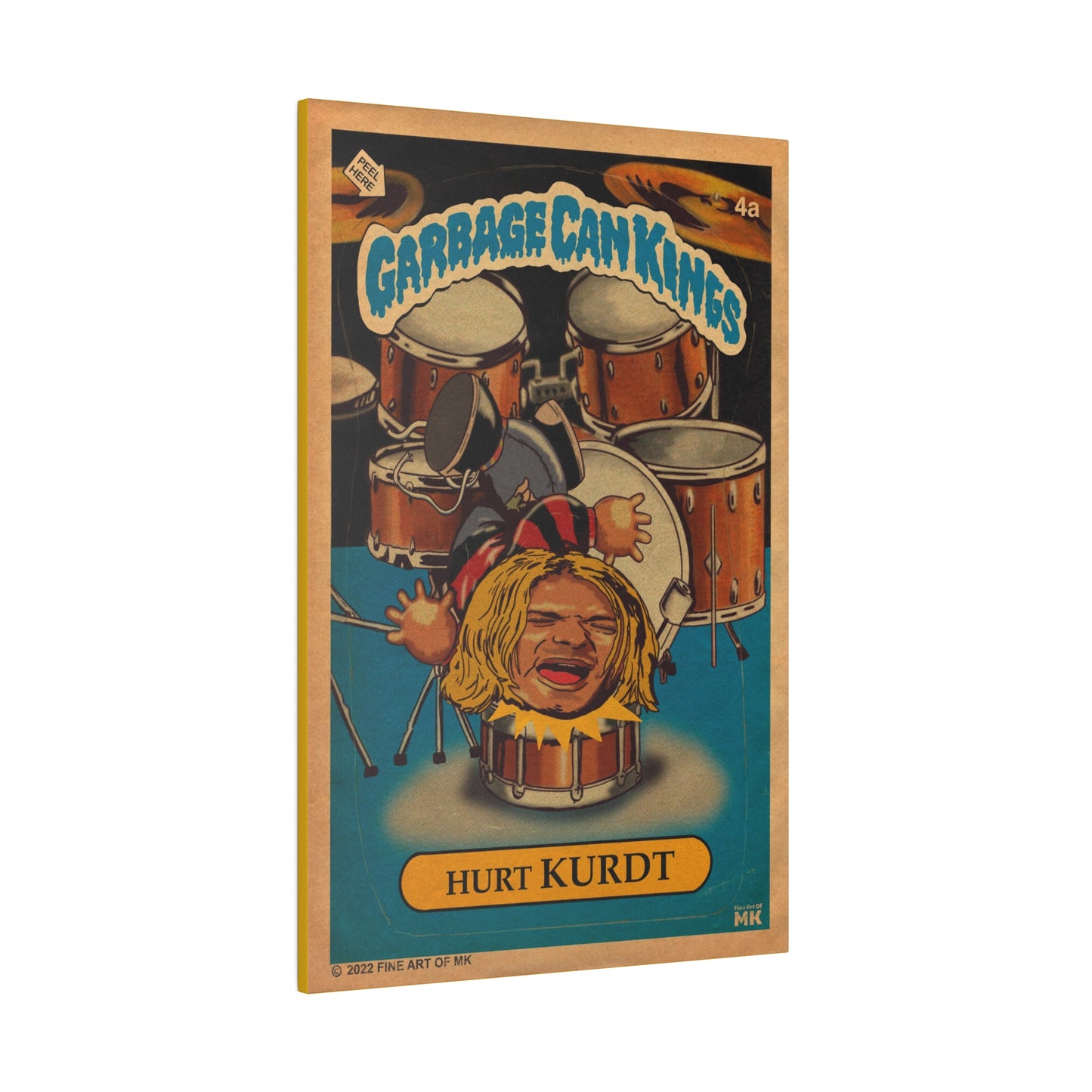 Hurt KURDT - Garbage Can Kings - Nirvana - Matte Canvas, Stretched, 0.75"