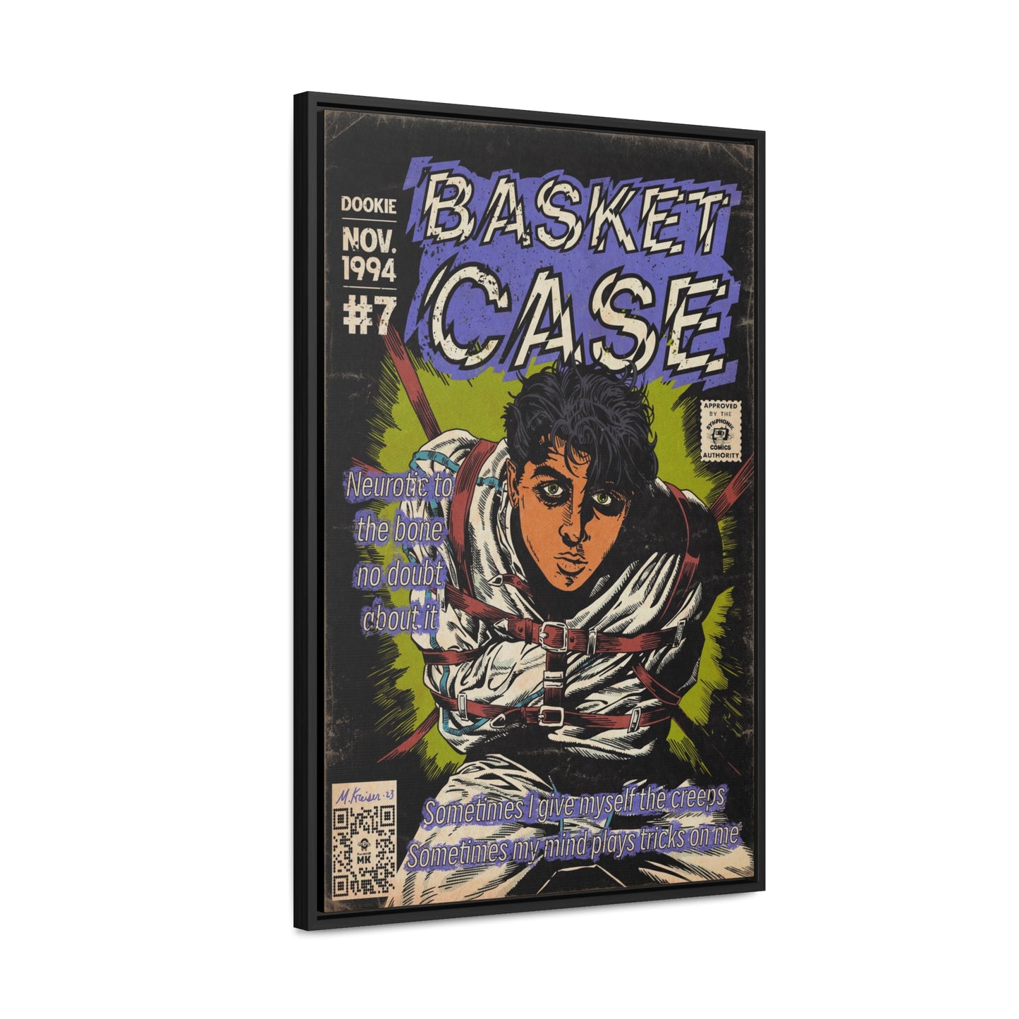 Green Day - Basket Case - Gallery Canvas Wraps, Vertical Frame