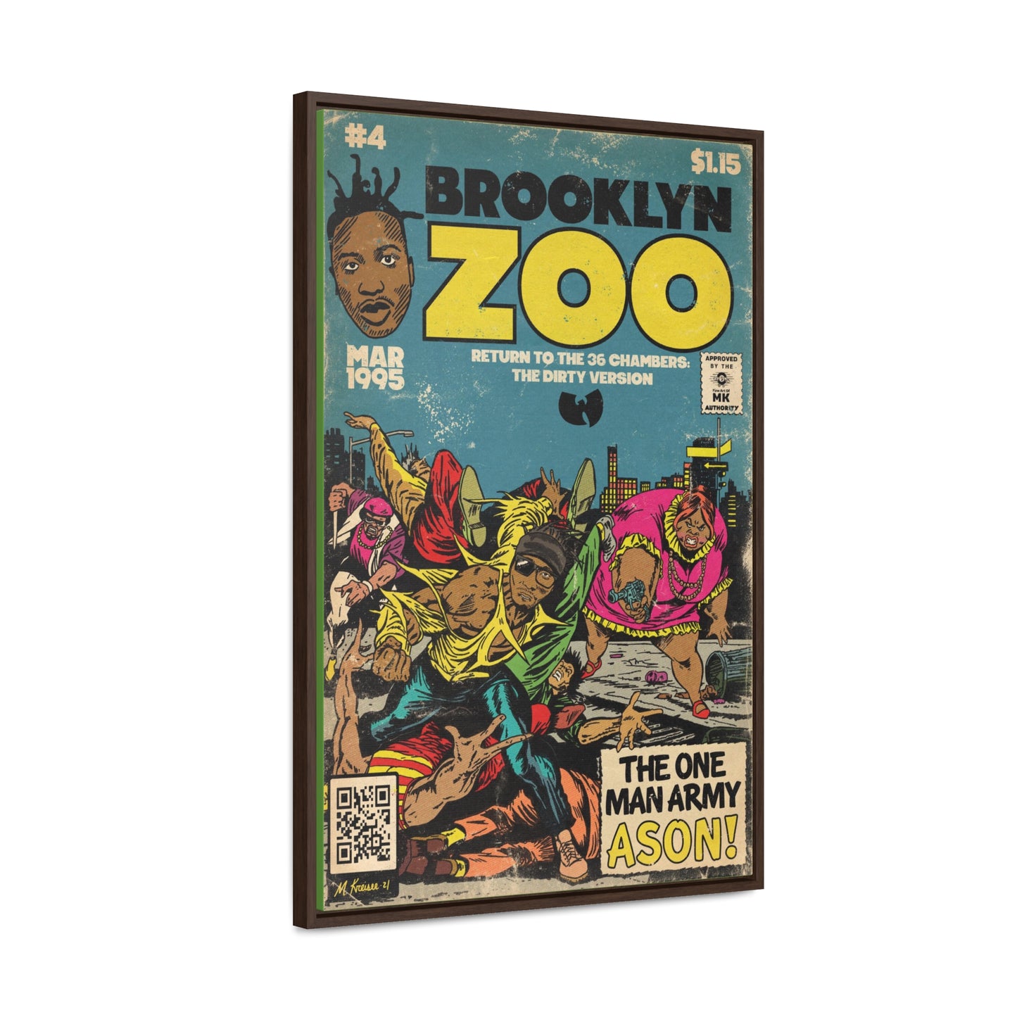 Ol’ Dirty Bastard - Brooklyn Zoo - Gallery Canvas Wraps, Vertical Frame