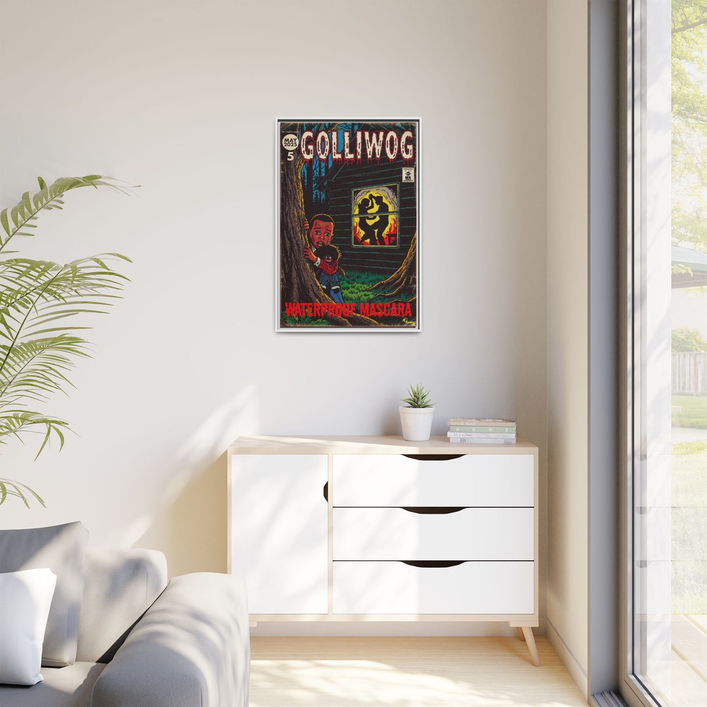Waterproof Mascara - Golliwog - Matte Canvas, Framed (Multi-color)