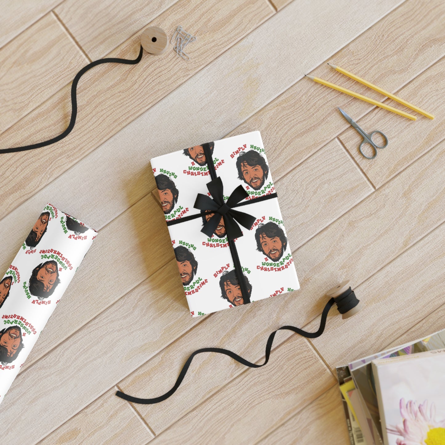 Paul McCartney- Wonderful Christmastime- Christmas- Gift Wrapping Paper Rolls, 1pc
