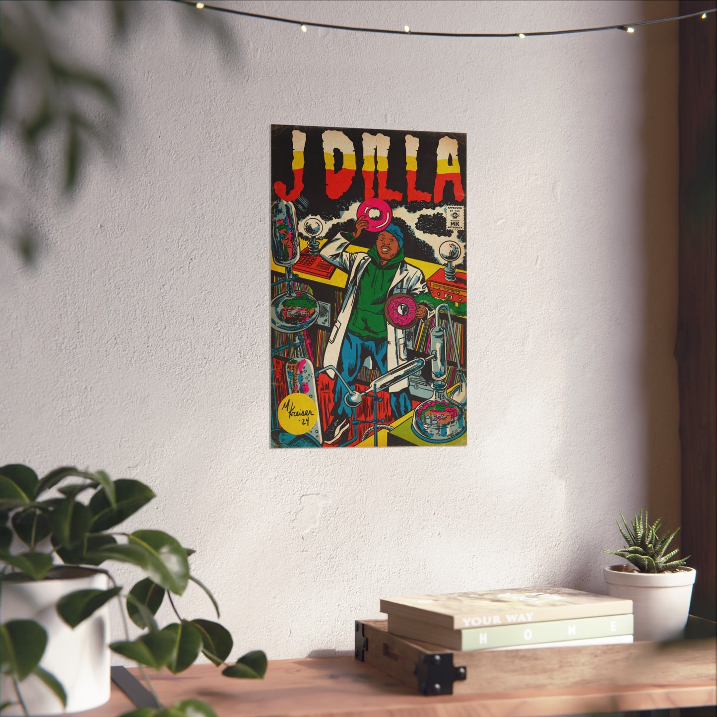 Dilla - Comic Book Art - Matte Vertical Poster