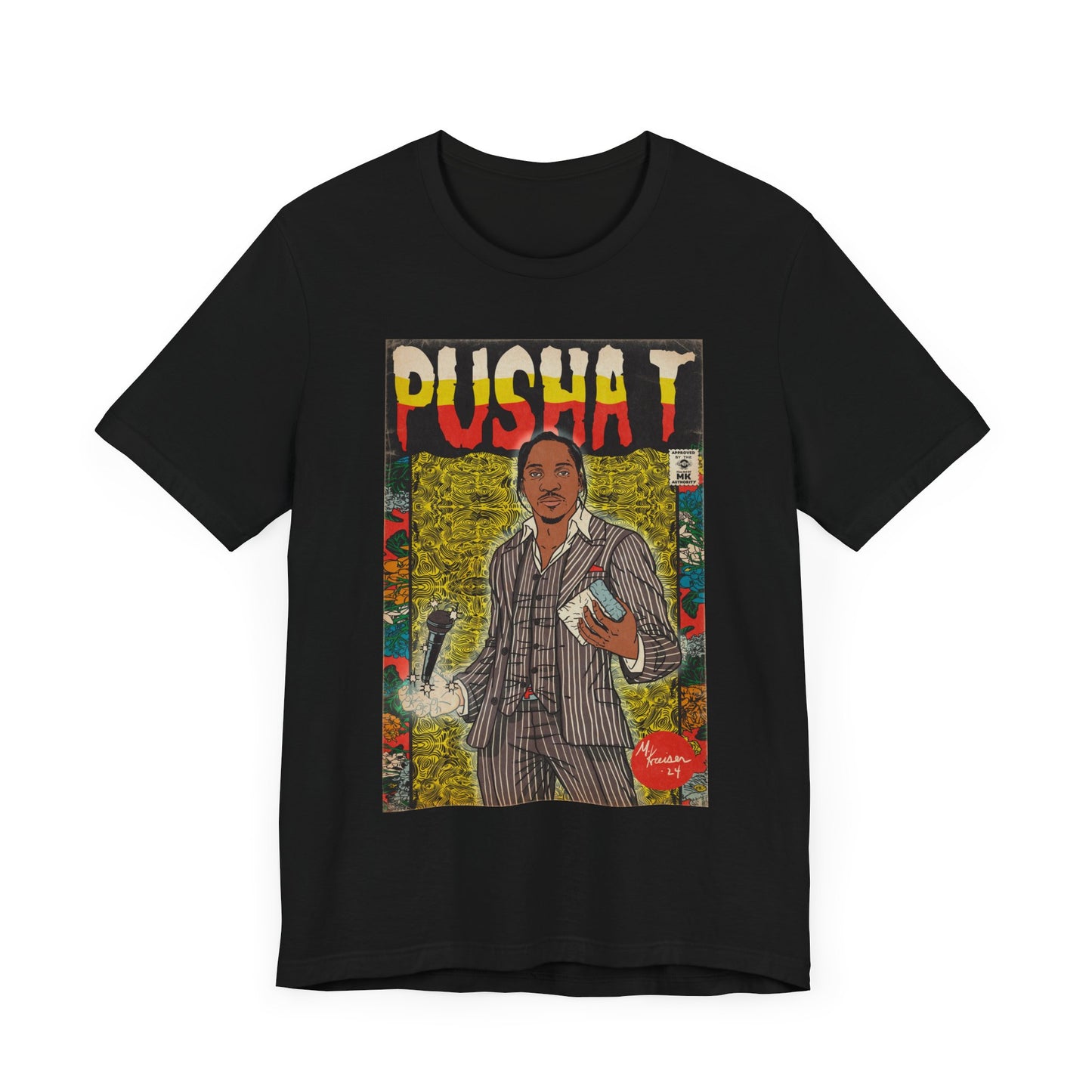 Pusha T - Comic Book Art - Unisex Jersey Short Sleeve Tee