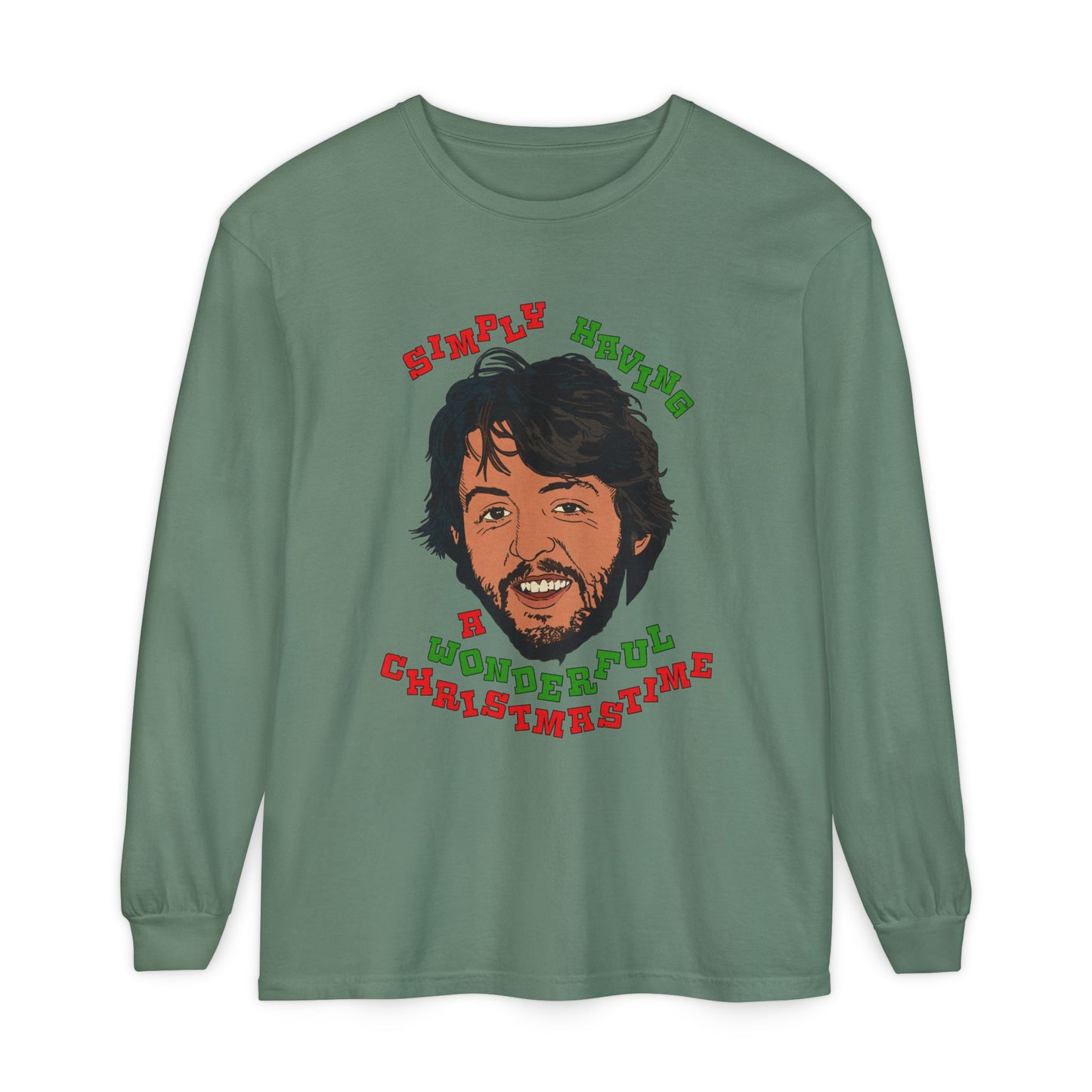 Wonderful Christmastime - Unisex Comfort Colors Long Sleeve T-Shirt