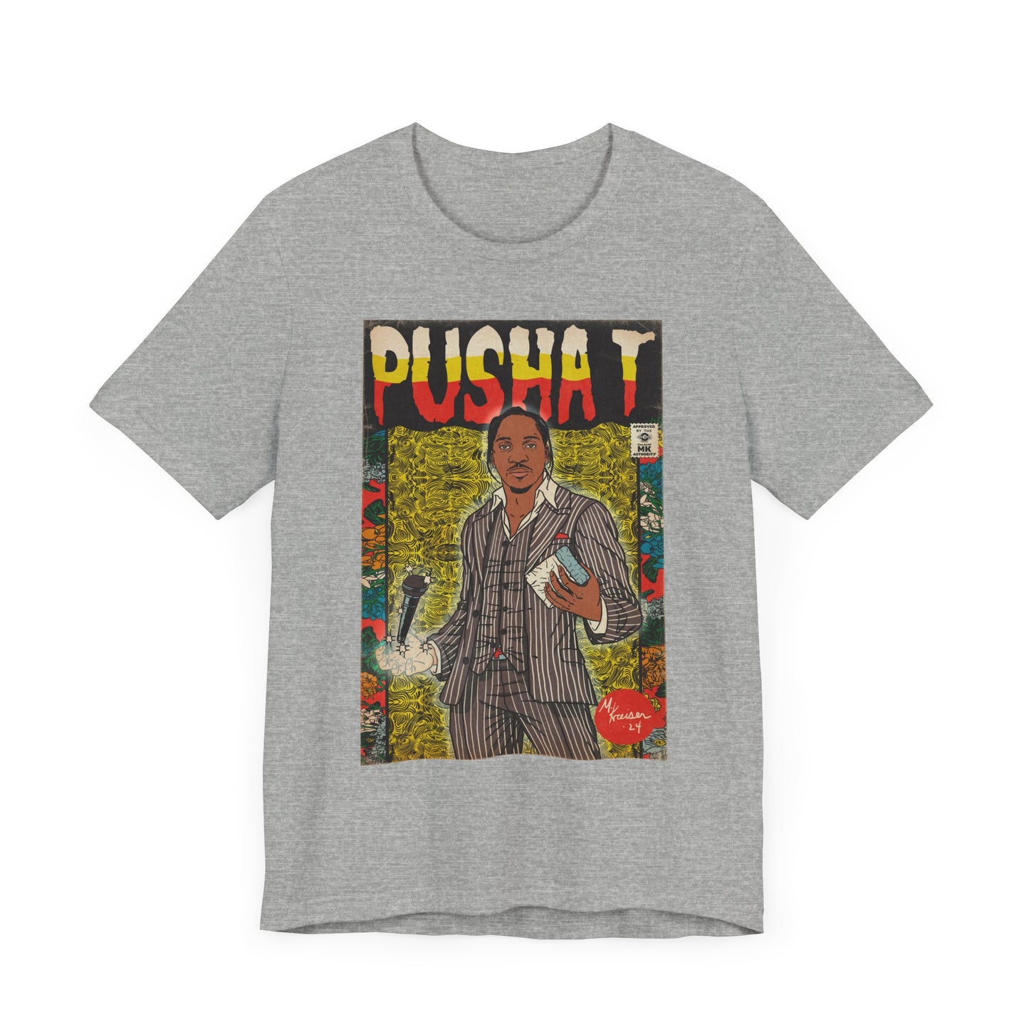 Pusha T - Comic Book Art - Unisex Jersey Short Sleeve Tee