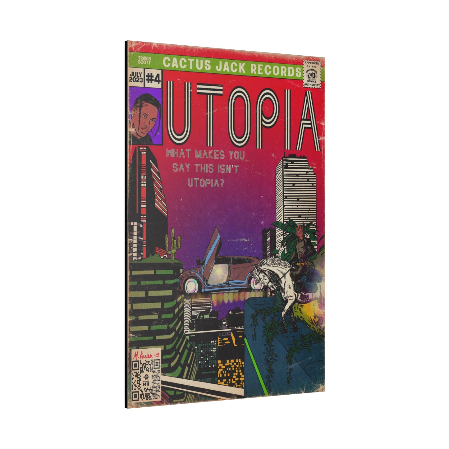 Travis Scott - Utopia - Matte Canvas, Stretched, 0.75"