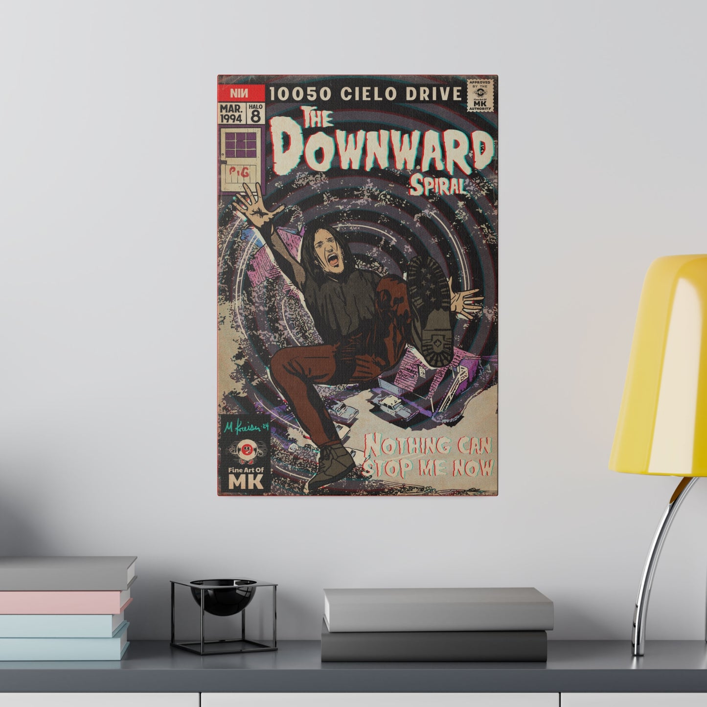 The Downward Spiral - Matte Canvas, Stretched, 0.75"