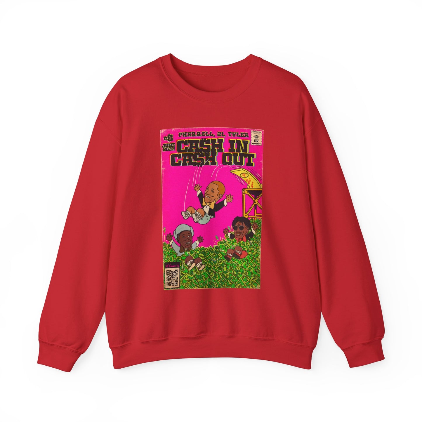 Pharrell, 21 Savage & Tyler - Cash In Cash Out - Unisex Heavy Blend™ Crewneck Sweatshirt