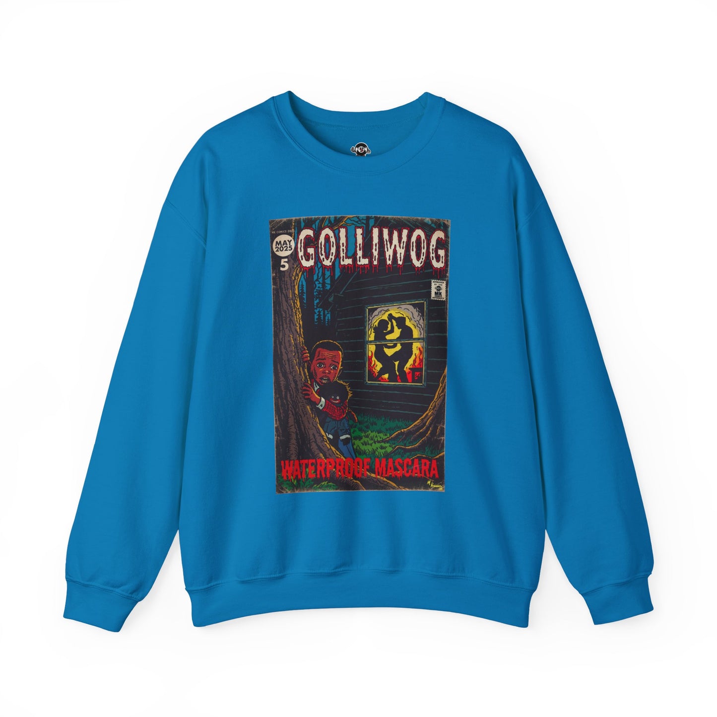 Waterproof Mascara - Golliwog - Unisex Heavy Blend™ Crewneck Sweatshirt