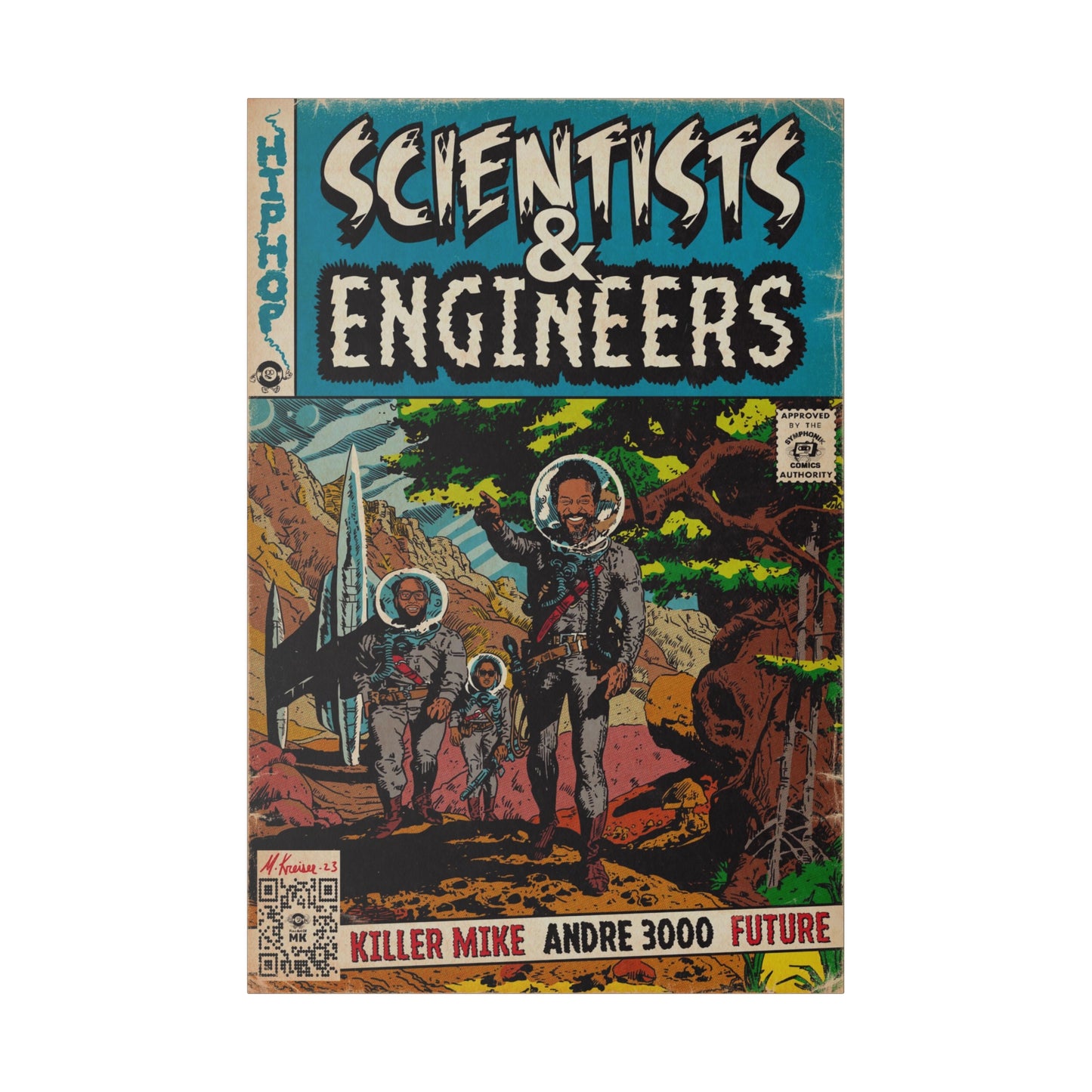 Killer Mike - Scientists & Engineers - Andre 3000 - Future - Matte Canvas, Stretched, 0.75"