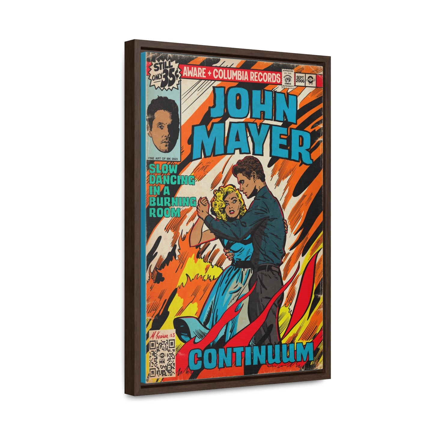 John Mayer - Slow Dancing in a Burning Room - Gallery Canvas Wraps, Vertical Frame