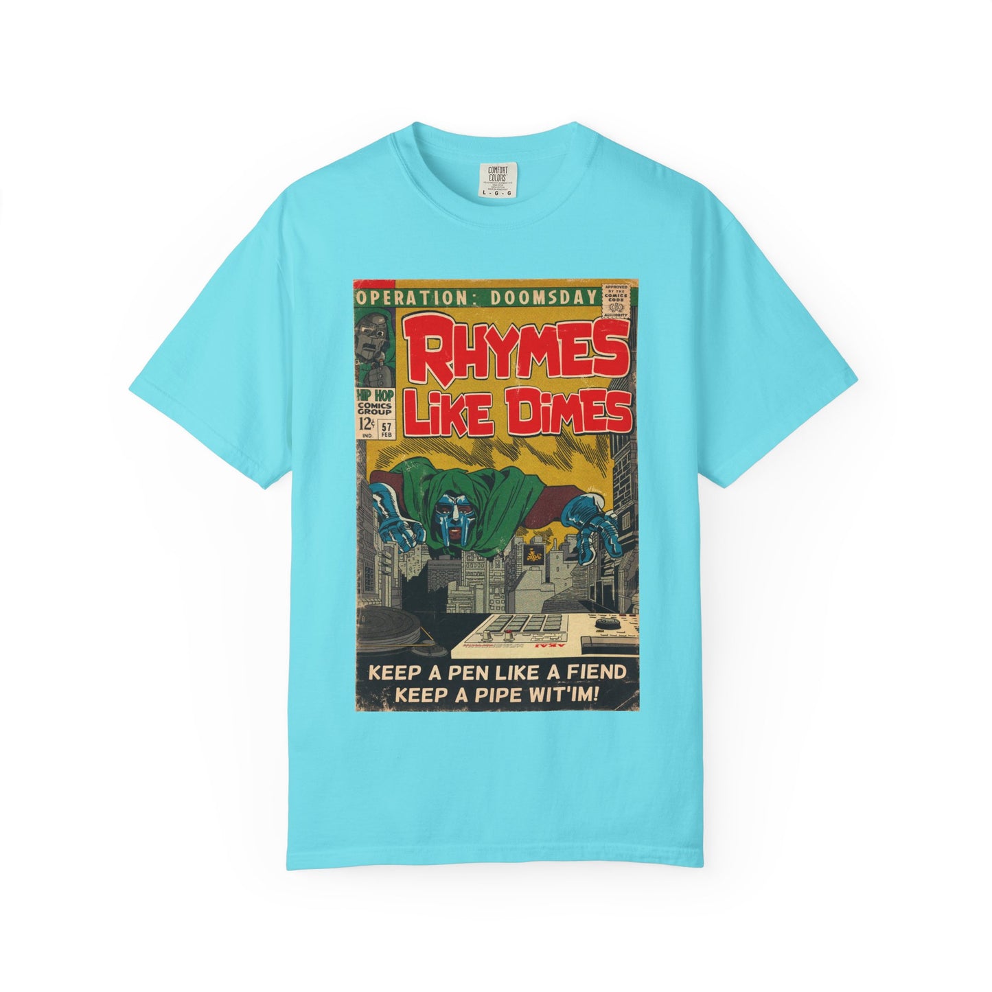 MF DOOM - Rhymes Like Dimes - Unisex Comfort Colors T-shirt