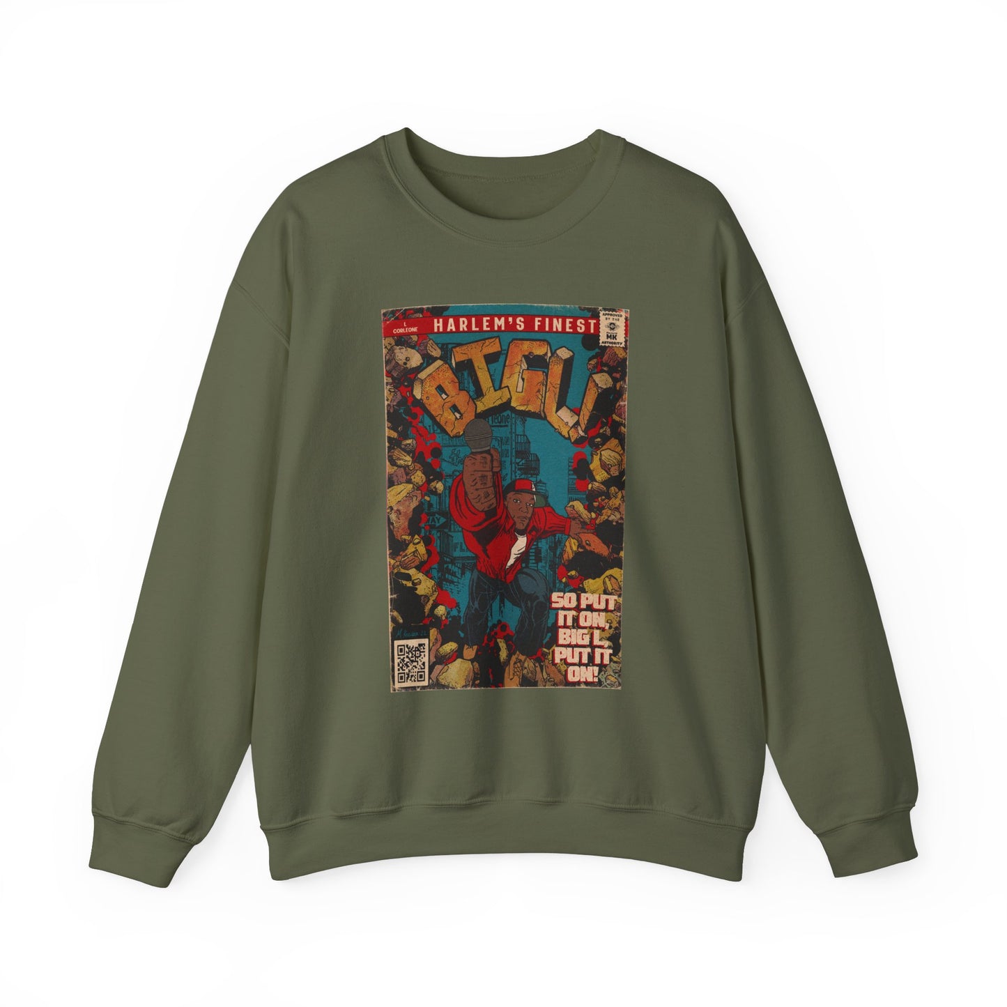 Big L - Put it on - Unisex Heavy Blend™ Crewneck Sweatshirt