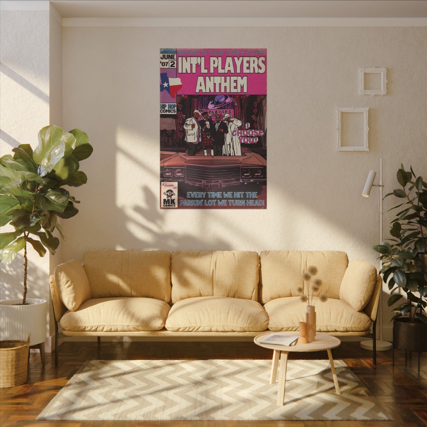 Int’l Players Anthem - Matte Canvas, Stretched, 0.75"