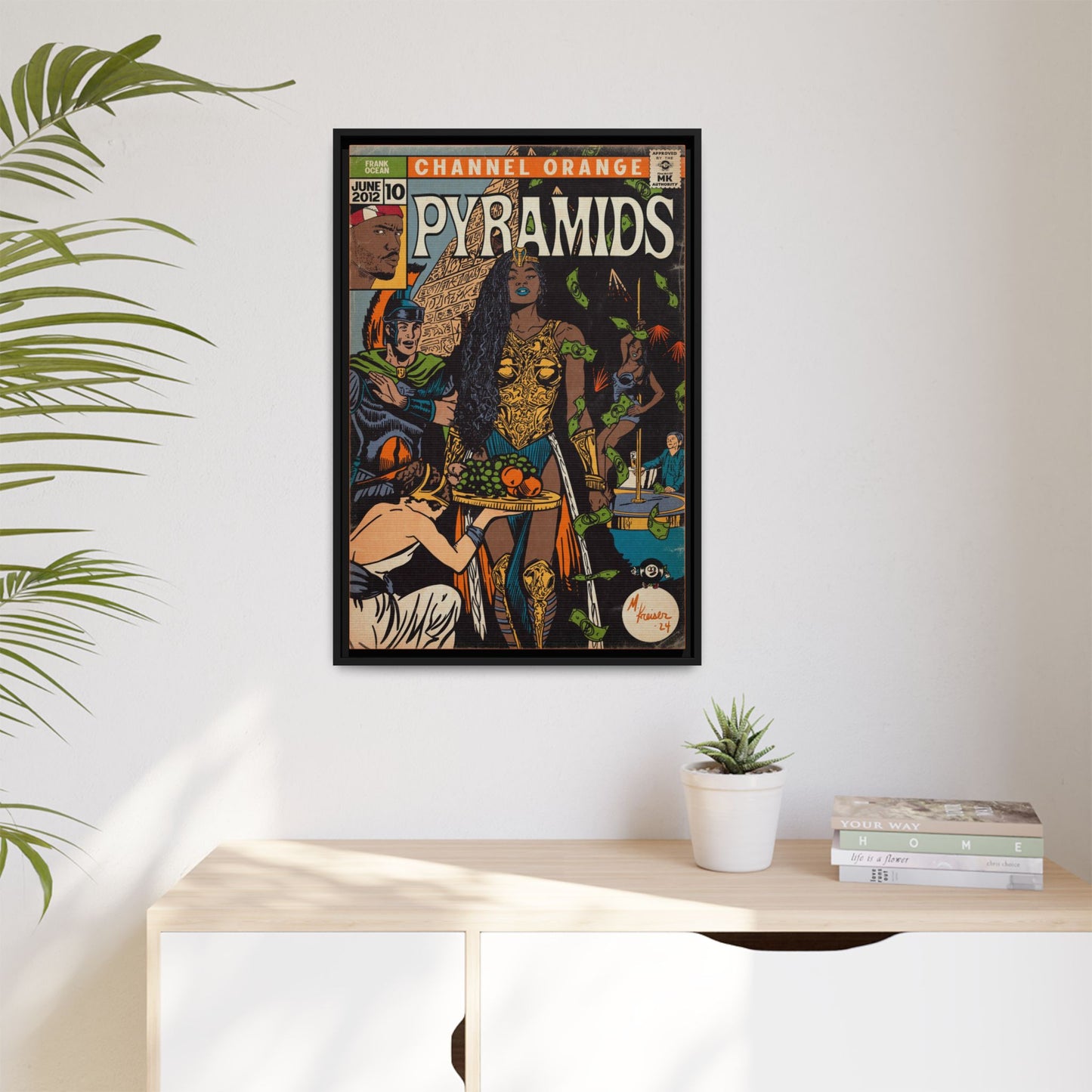 Frank Ocean - Pyramids - Gallery Canvas Wraps, Vertical Frame