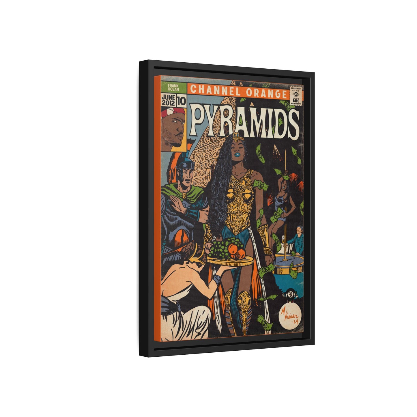 Frank Ocean - Pyramids - Gallery Canvas Wraps, Vertical Frame