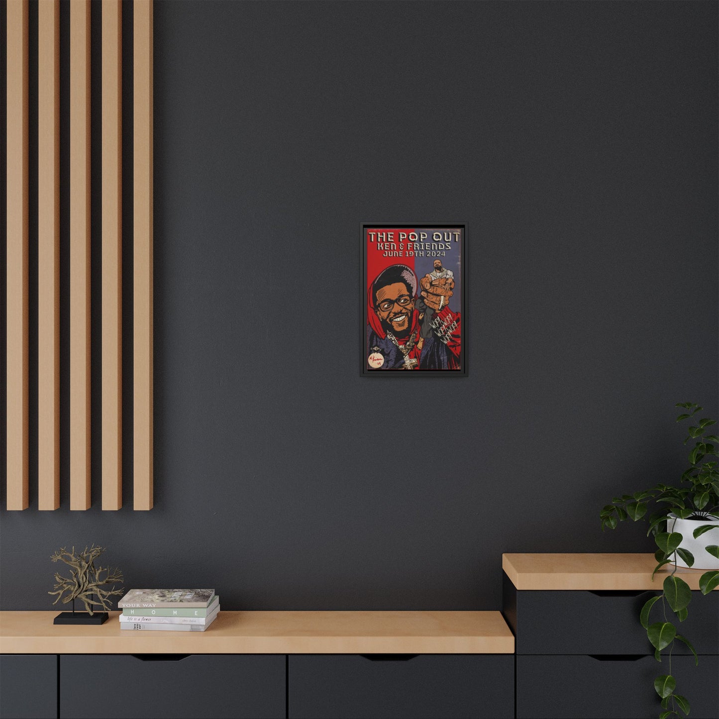 Kendrick Lamar - The Pop Out - Gallery Canvas Wraps, Vertical Frame