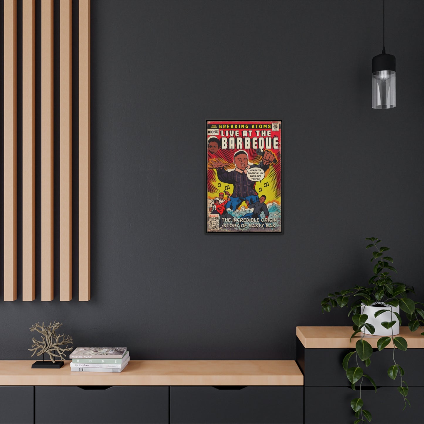 Main Source & Nas - Live at the Barbeque - Gallery Canvas Wraps, Vertical Frame