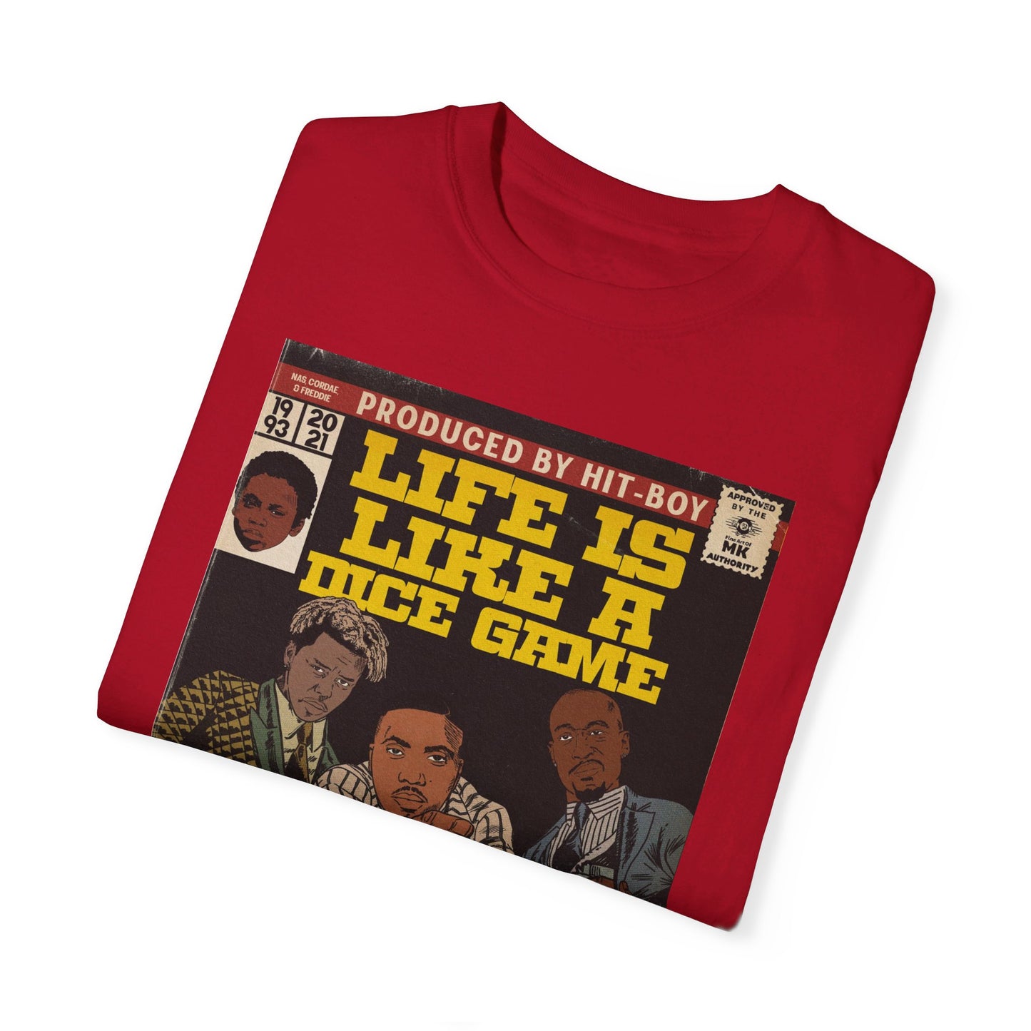 Nas, Freddie Gibbs, Cordae - Life is Like a Dice Game - Unisex Comfort Colors T-shirt