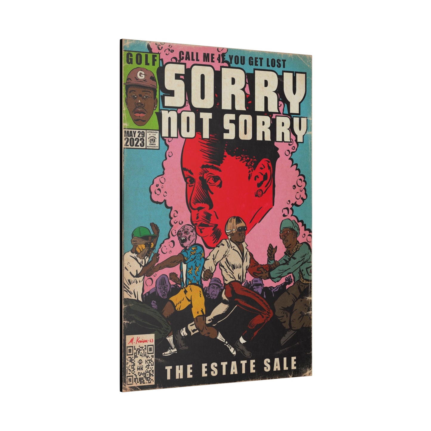 Tyler, The Creator - Sorry Not Sorry - Matte Canvas, Stretched, 0.75"