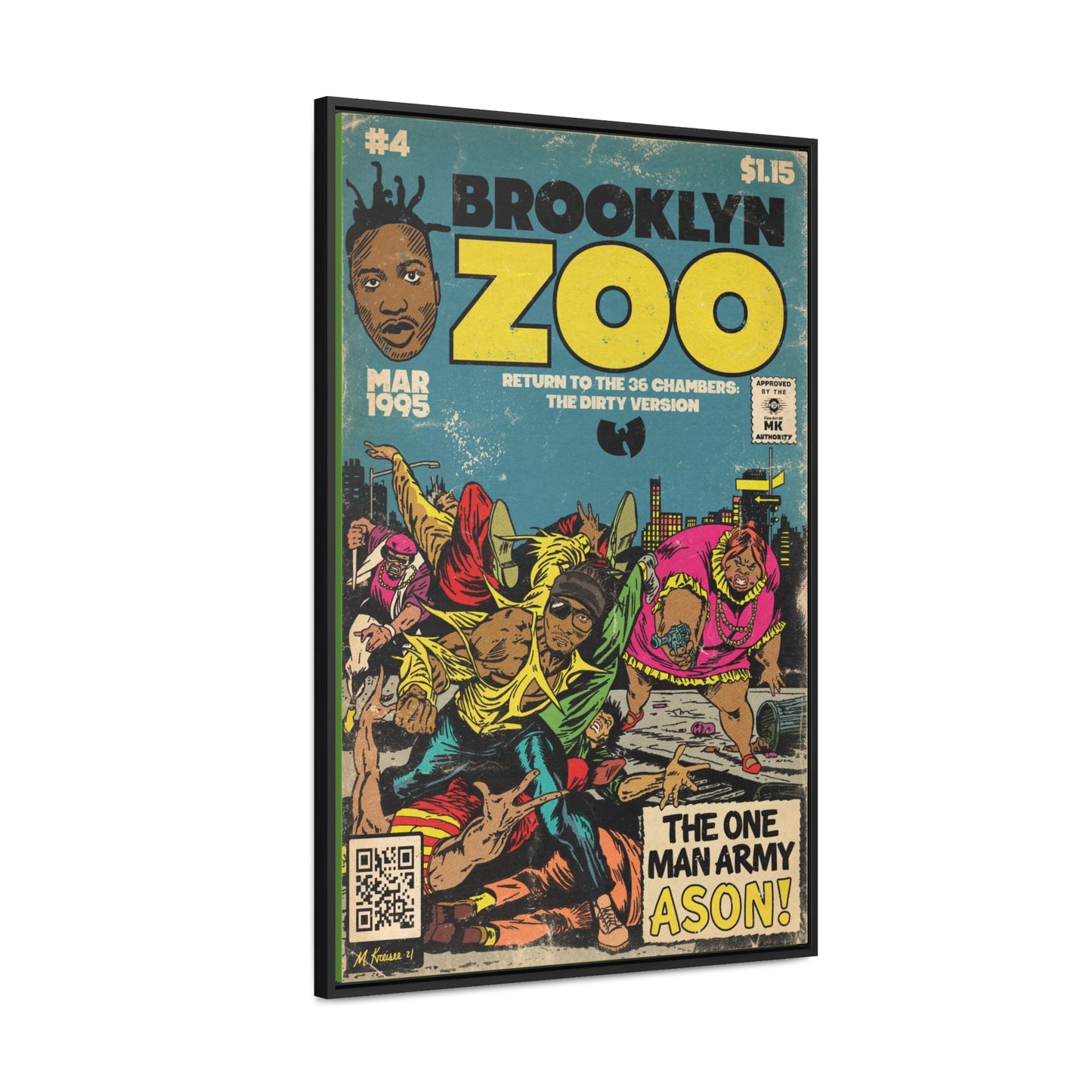Ol’ Dirty Bastard - Brooklyn Zoo - Gallery Canvas Wraps, Vertical Frame