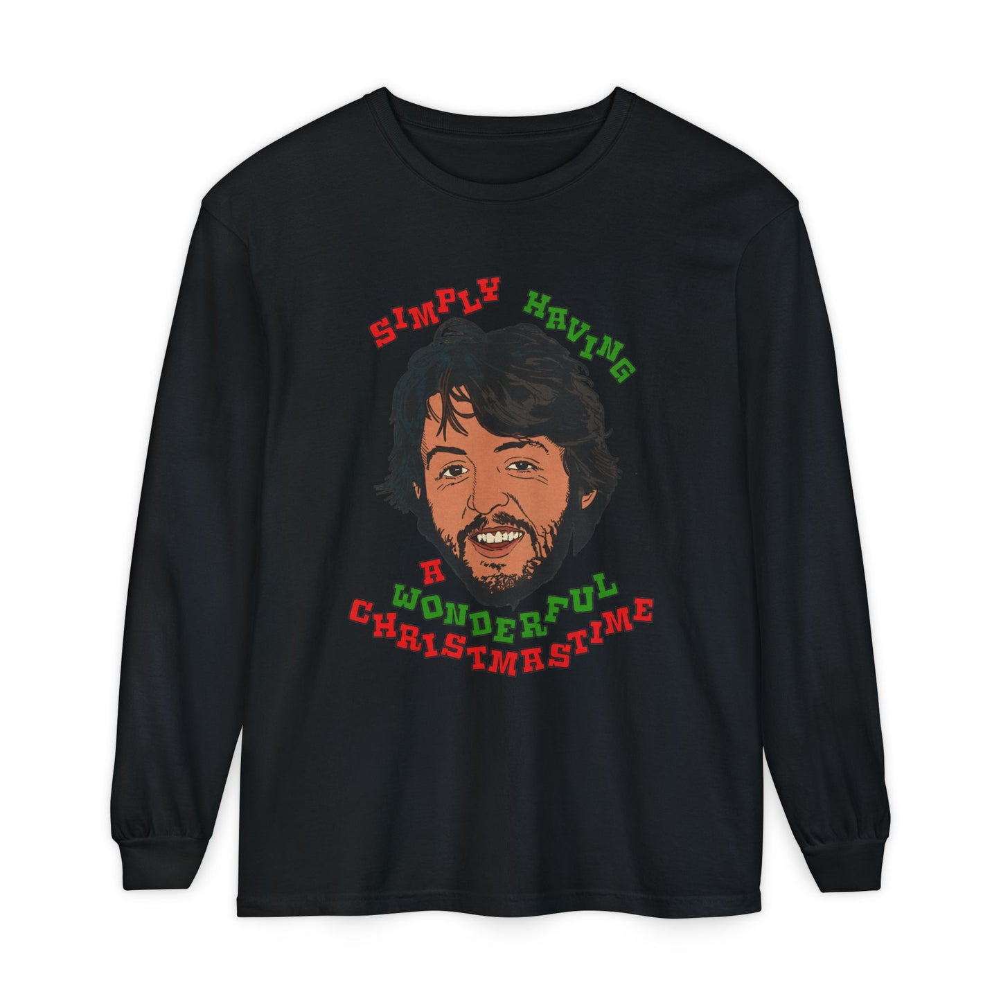 Wonderful Christmastime - Unisex Comfort Colors Long Sleeve T-Shirt