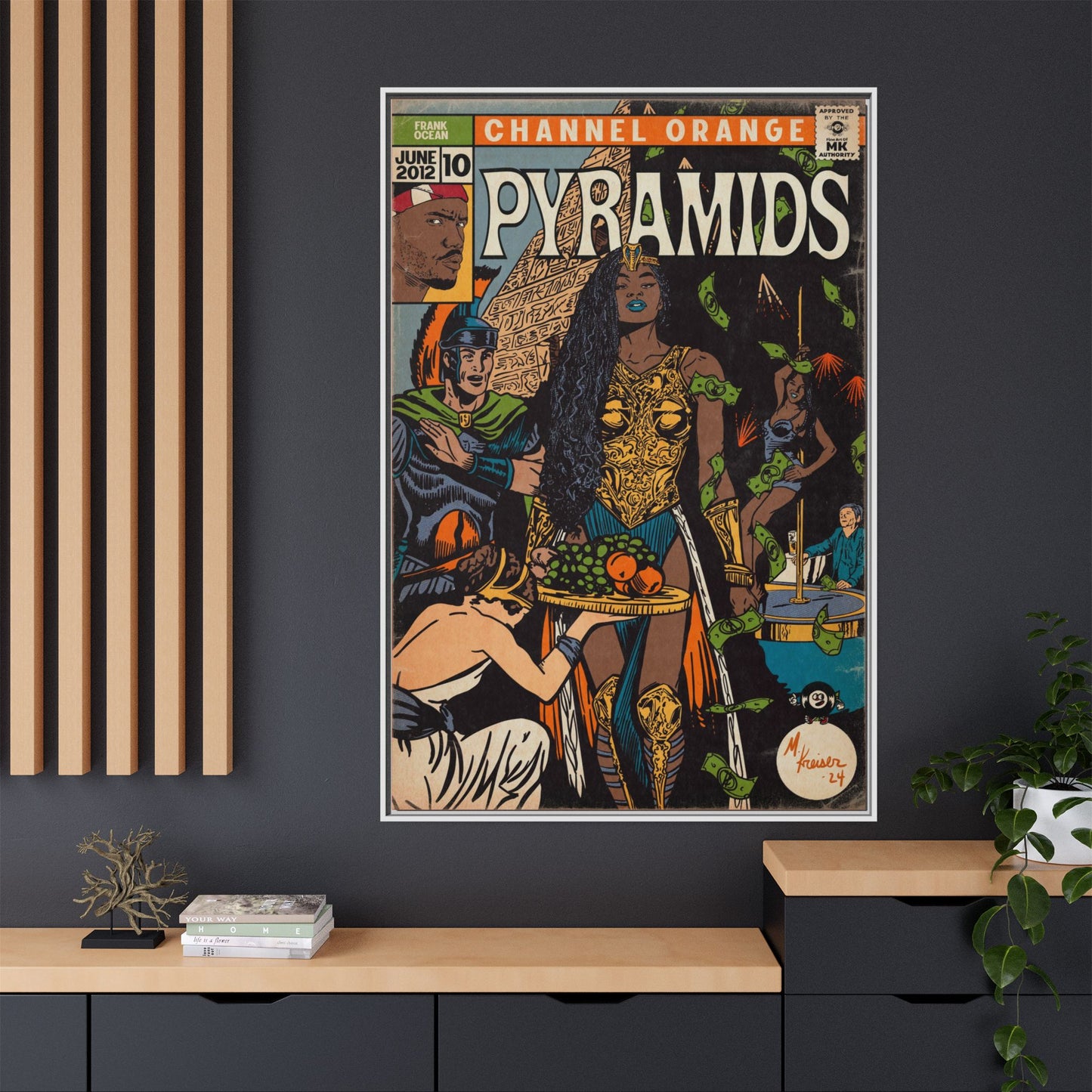 Frank Ocean - Pyramids - Gallery Canvas Wraps, Vertical Frame