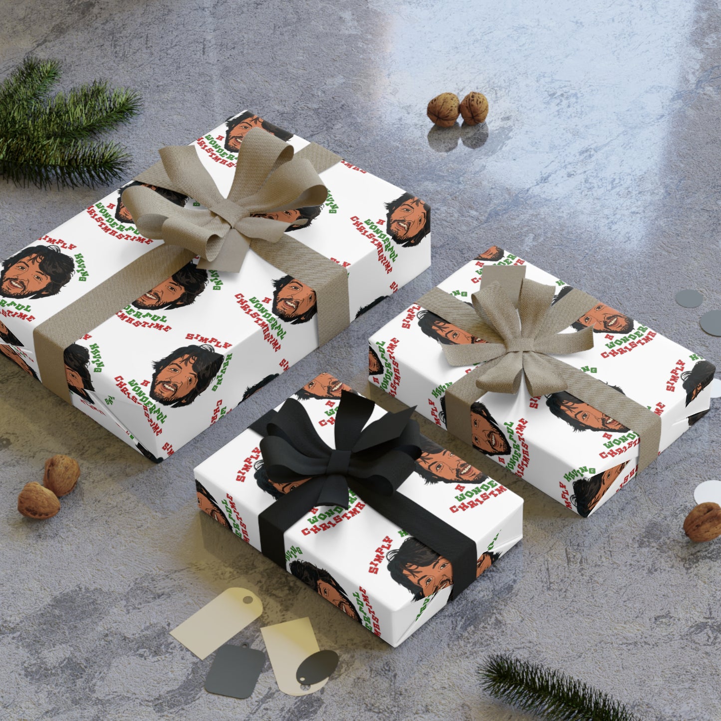 Paul McCartney- Wonderful Christmastime- Christmas- Gift Wrapping Paper Rolls, 1pc