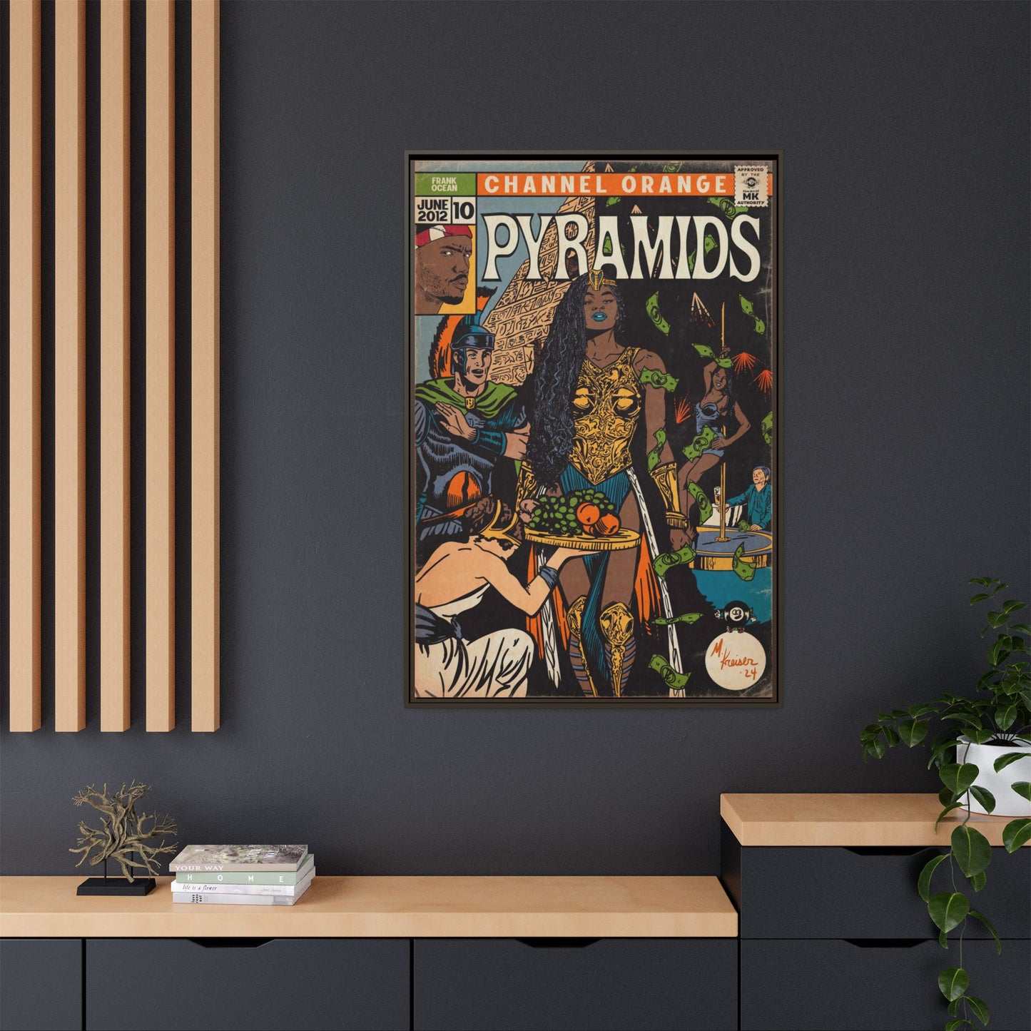 Frank Ocean - Pyramids - Gallery Canvas Wraps, Vertical Frame