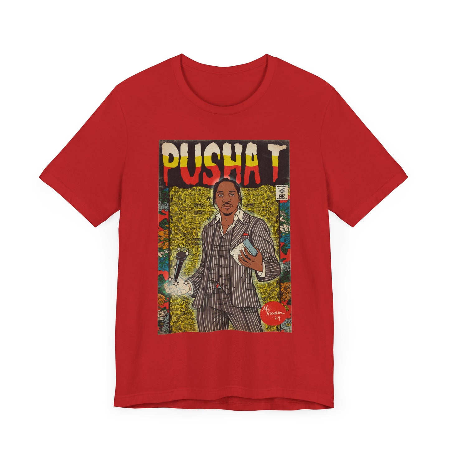 Pusha T - Comic Book Art - Unisex Jersey Short Sleeve Tee