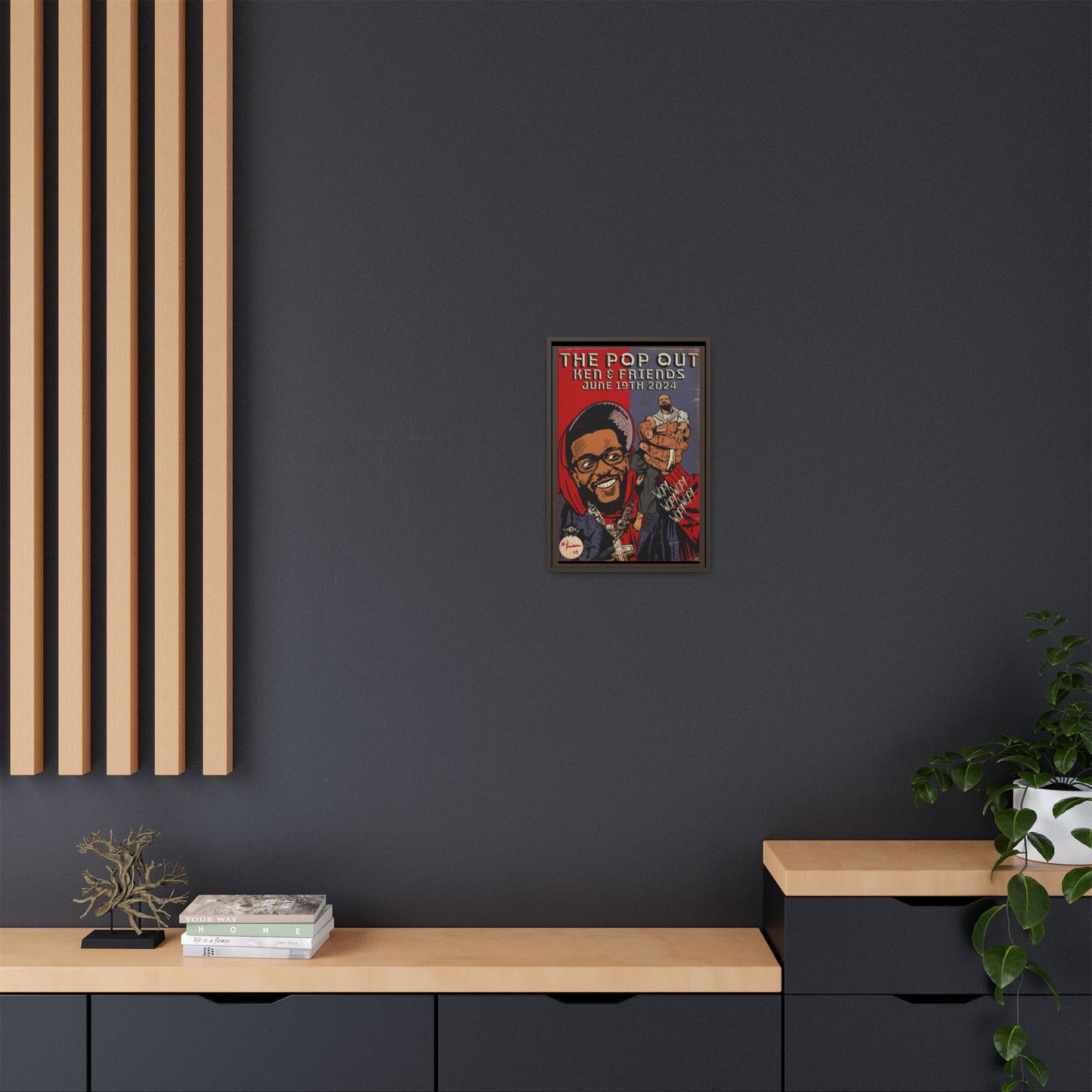 Kendrick Lamar - The Pop Out - Gallery Canvas Wraps, Vertical Frame